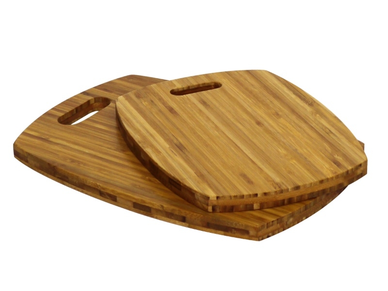 Exquisite Bamboo Cutting Board Set with Ergonomic Handles - Sustainable Kitchen Essentials